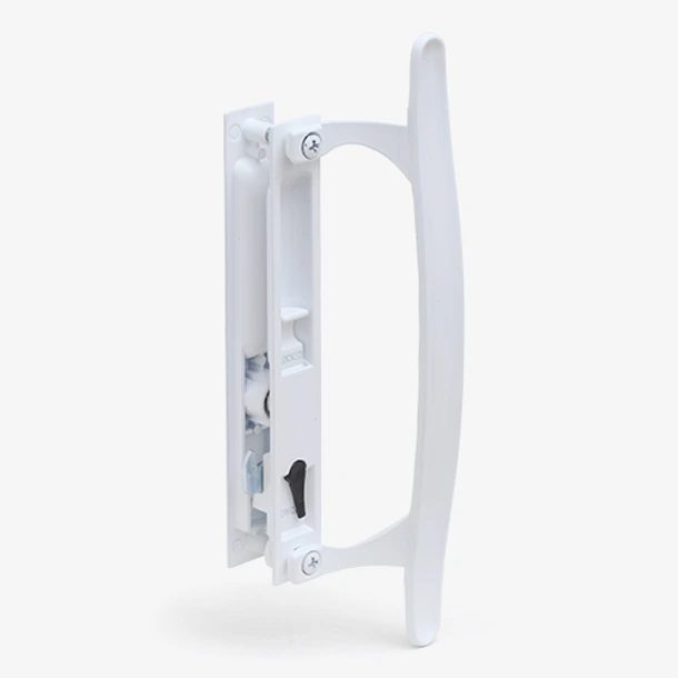 Brand new sliding door handle hardware ready for installation